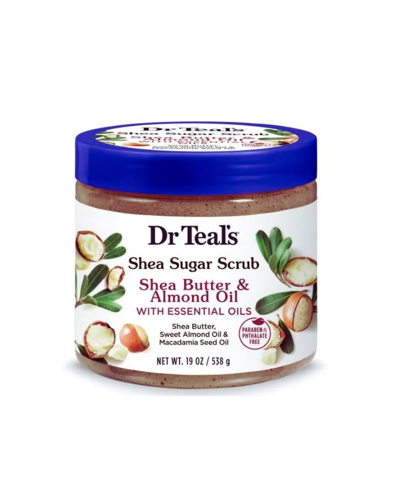 Dr Teal's Shea Butter & Almond oil Shea Sugar Scrub (538g)