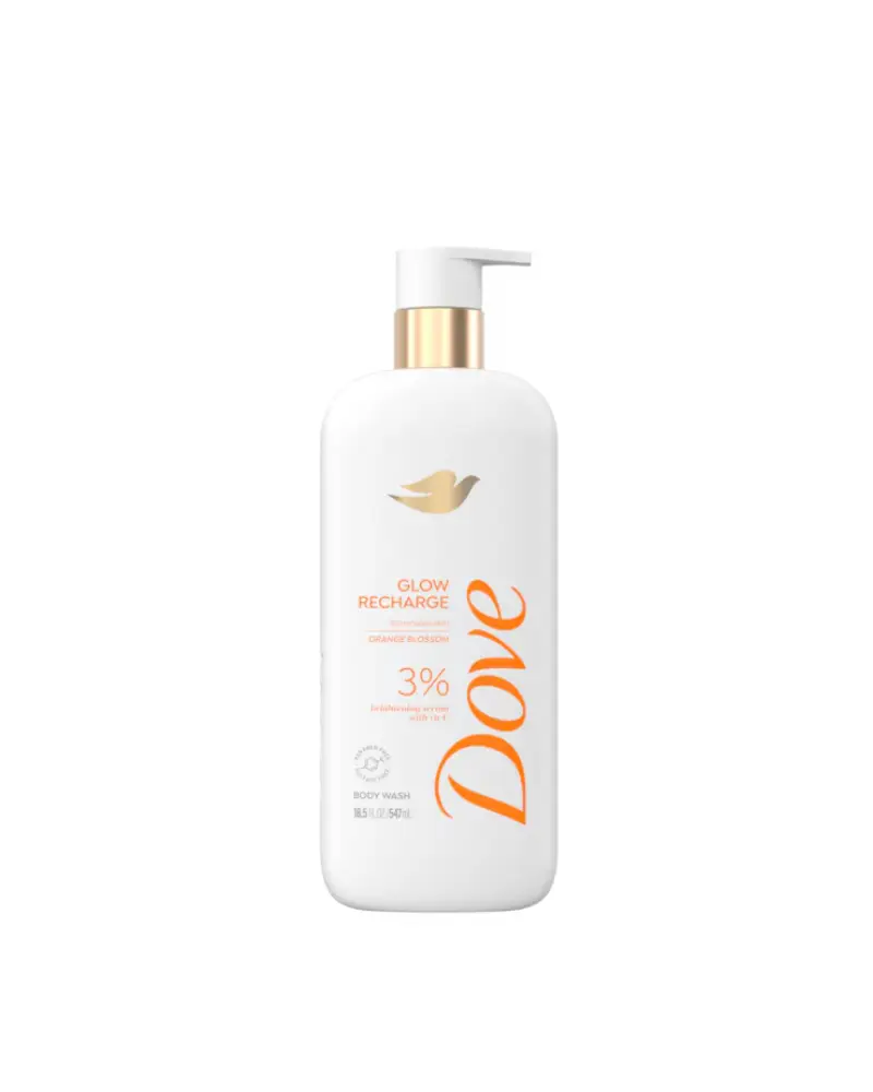 dove glow recharge 3% brightening serum with vitamin c body wash 547ml