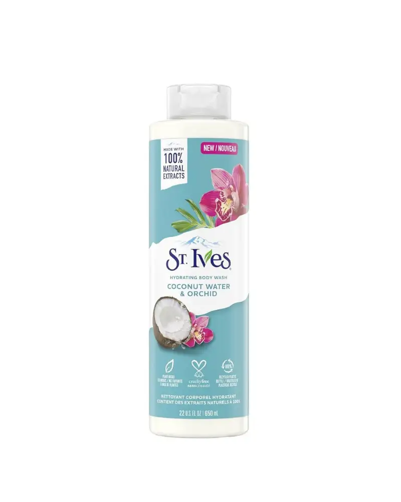 st ives hydrating body wash coconut water and orchid 650ml