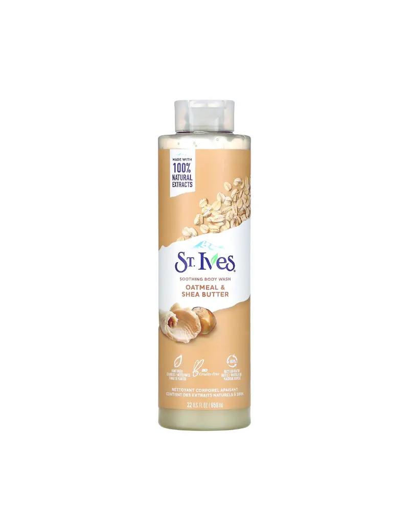 st ives soothing body wash oatmeal and shea butter 650ml