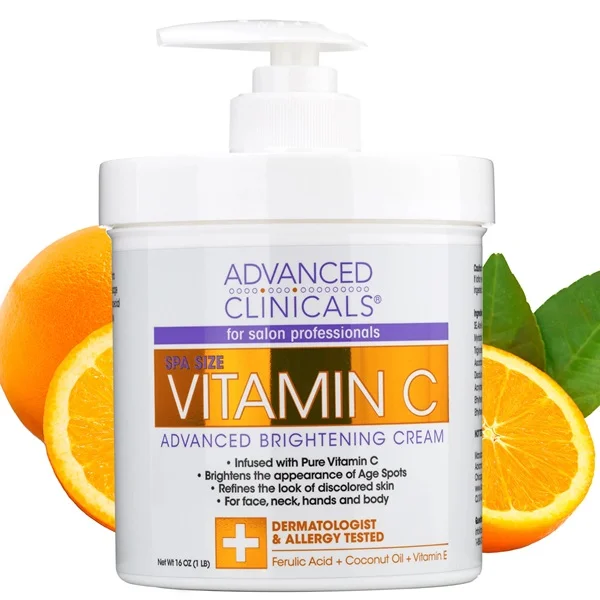 ADVANCED CLINICALS VITAMIN C BRIGHTENING CREAM (454ML)
