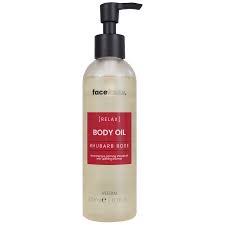 face facts ground body oil rhubarb rose 200ml